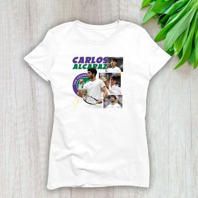 Carlos Alcaraz Winner Wimbledon 2024 X Alcarazarmy X Back To Back Lady T-Shirt Women Tee LTL12570