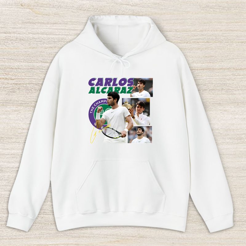 Carlos Alcaraz Winner Wimbledon 2024 X Alcarazarmy X Back To Back Unisex Hoodie TAH12570