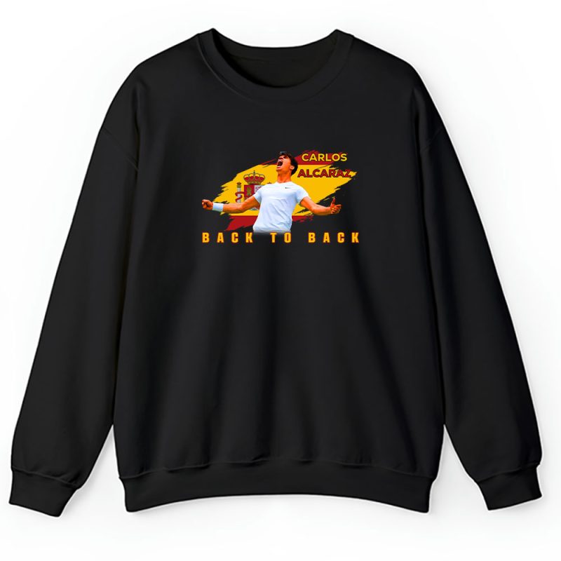 Carlos Alcaraz Winner Wimbledon 2024 X Alcarazarmy X Back To Back Unisex Sweatshirt TAS12565