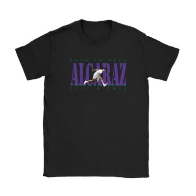 Carlos Alcaraz Winner Wimbledon 2024 X Alcarazarmy X Back To Back Unisex T-Shirt Cotton Tee TAT12569