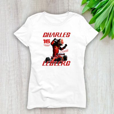Charles Leclerc X Formula 1 Racing X The Era Tour X Scuderia Ferrari Lady T-Shirt Women Tee LTL12832