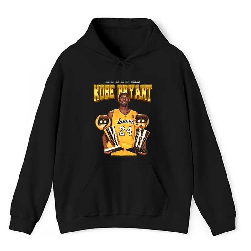 Kobe Bryant Black Mama Forever Bb24 5 Rings Championship Unisex Hoodie TAH6609