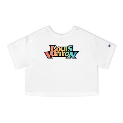 Louis Vuitton Logo Luxury Champion Lady Heritage Crop-Top T-Shirt CTB187