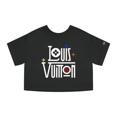 Louis Vuitton Logo Luxury With Color Monogram Champion Lady Heritage Crop-Top T-Shirt CTB190