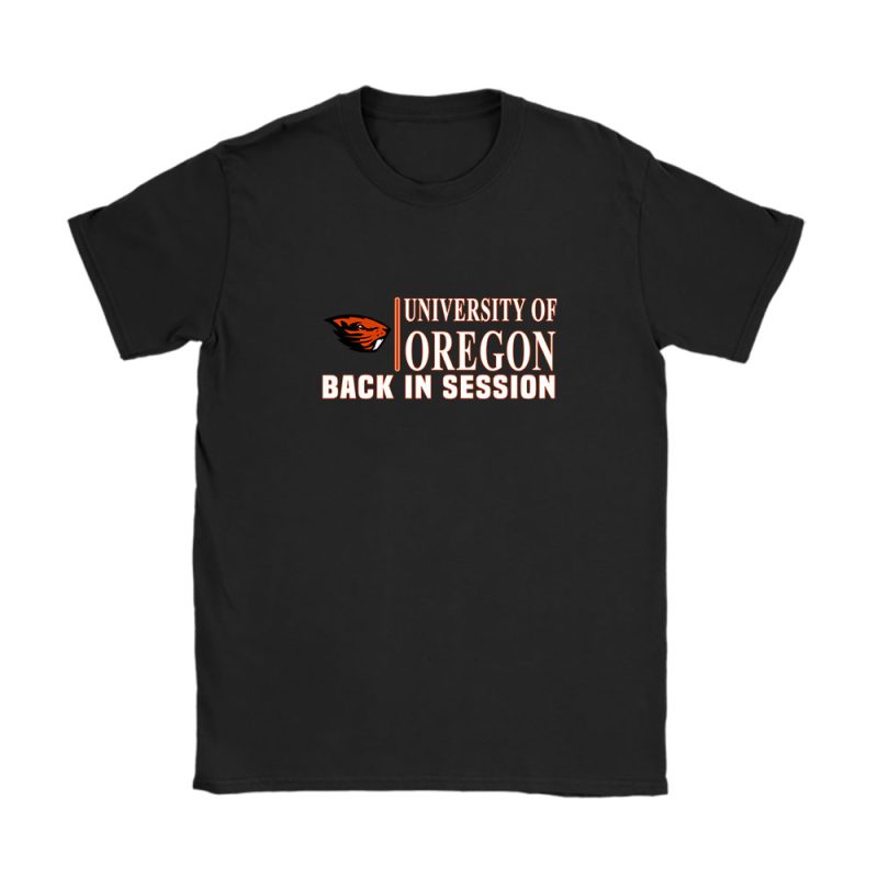 Oregon State University Beaversx Back In Session X College Baseball Unisex T-Shirt Cotton Tee TAT10863