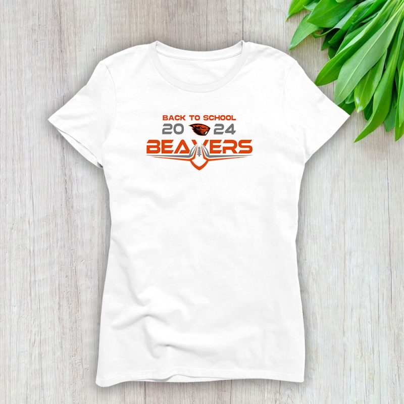 Oregon State University Beaversx Back To School X College Baseball Lady T-Shirt Women Tee LTL10860