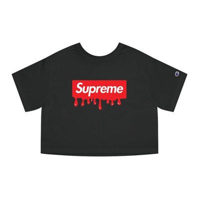 Supreme Drip Luxury Logo Champion Lady Crop-Top T-Shirt CTB2923