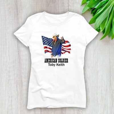 Toby Keith American Soldier Country Music Legend Homage Lady T-Shirt Women Tee LTL12467