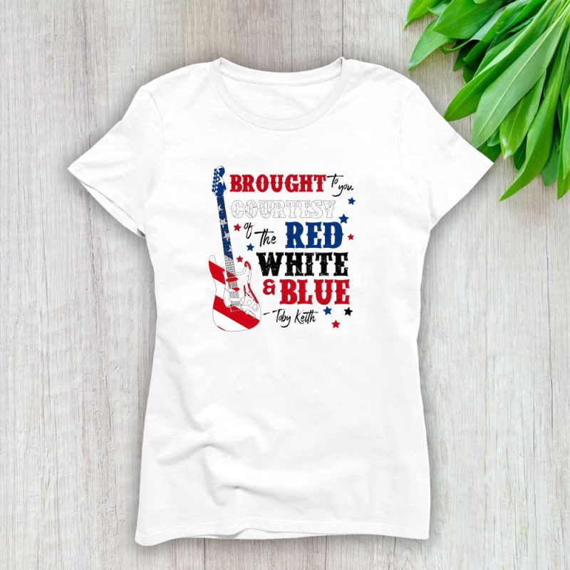 Toby Keith Red White Blue Country Music Lady T-Shirt Women Tee LTL12472