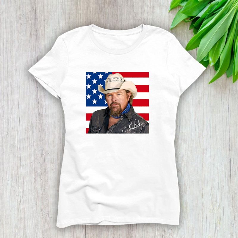 Toby Keith Tk The Outlaw Mr Country Music Lady T-Shirt Women Tee LTL12471