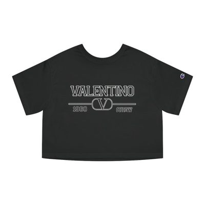Valentino Garavani 1960 Crew Champion Lady Crop-Top T-Shirt CTB2404
