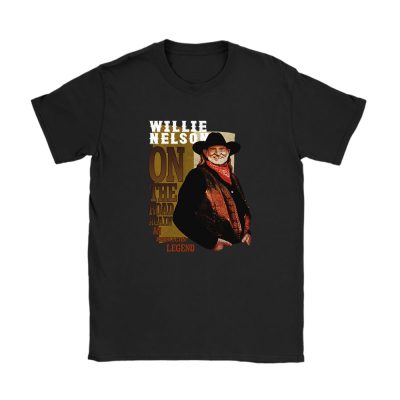 Willie Nelson An American Legend On The Road Again Unisex T-Shirt Cotton Tee TAT10820