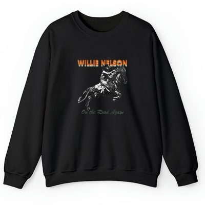 Willie Nelson Route 66 Off On The Road Again Unisex Sweatshirt TAS10817