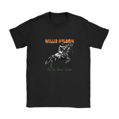 Willie Nelson Route 66 Off On The Road Again Unisex T-Shirt Cotton Tee TAT10817
