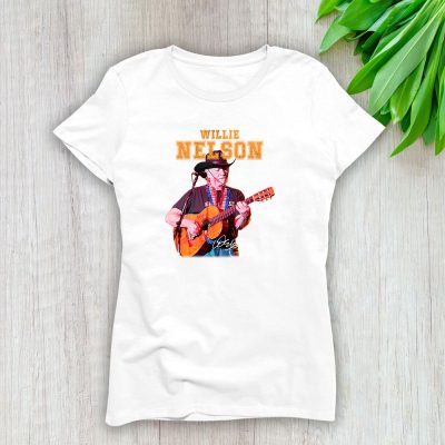 Willie Nelson Willie Hugh Nelson The Outlaw Cowboy Lady T-Shirt Women Tee LTL10819