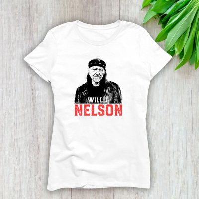 Willie Nelson Willie Hugh Nelson The Outlaw Cowboy Lady T-Shirt Women Tee LTL10828