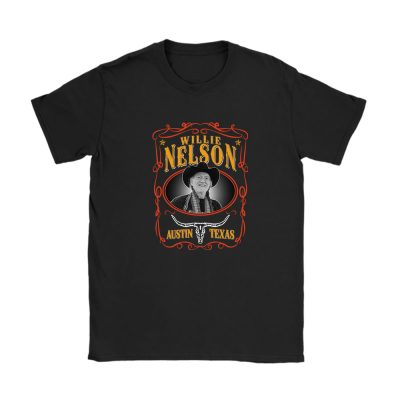 Willie Nelson Willie Hugh Nelson The Outlaw Cowboy Unisex T-Shirt Cotton Tee TAT10823