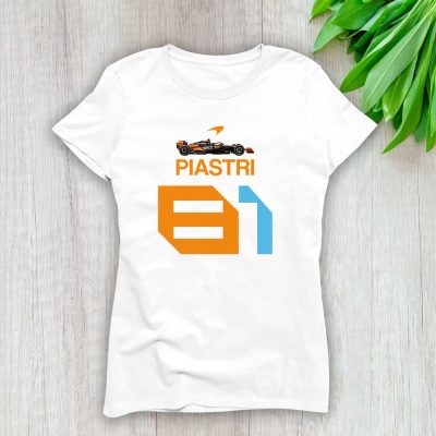Oscar Piastri 81 X Formula 1 Racing X Basic Style Lady T-Shirt Women Tee LTL13493