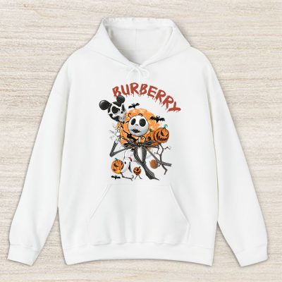Disney Nightmare On The Main Street Jack Skellington Burberry Unisex Hoodie TAH14657