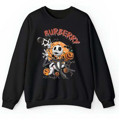 Disney Nightmare On The Main Street Jack Skellington Burberry Unisex Sweatshirt TAS14657