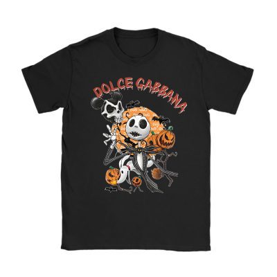 Disney Nightmare On The Main Street Jack Skellington Dolce & Gabbana Unisex T-Shirt Cotton Tee TAT14658