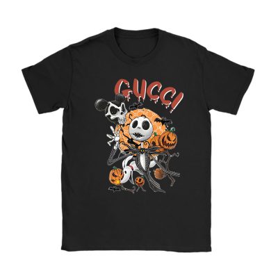 Disney Nightmare On The Main Street Jack Skellington Gucci Unisex T-Shirt Cotton Tee TAT14659