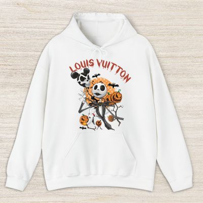 Disney Nightmare On The Main Street Jack Skellington Louis Vuitton Unisex Hoodie TAH14660