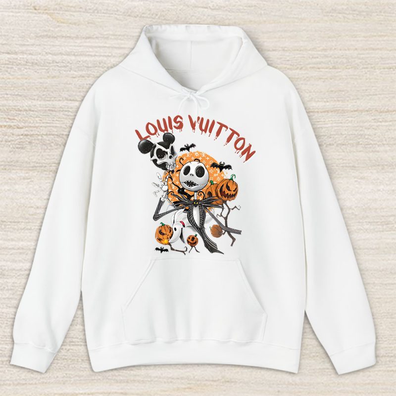 Disney Nightmare On The Main Street Jack Skellington Louis Vuitton Unisex Hoodie TAH14660