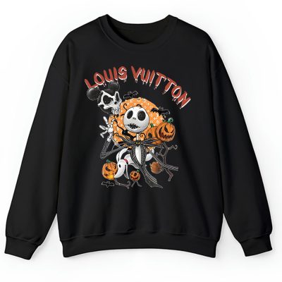 Disney Nightmare On The Main Street Jack Skellington Louis Vuitton Unisex Sweatshirt TAS14660