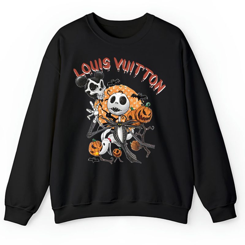Disney Nightmare On The Main Street Jack Skellington Louis Vuitton Unisex Sweatshirt TAS14660