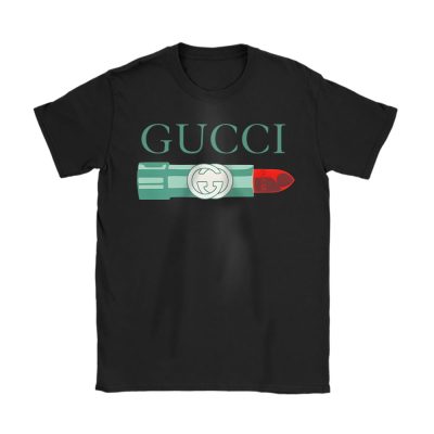 Gucci Lipstick Print Cotton Gucci Unisex T-Shirt Cotton Tee TAT15083