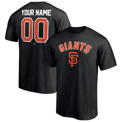 San Francisco Giants Black Personalized Team Winning Streak Name & Number Unisex T-Shirt Cotton Tee