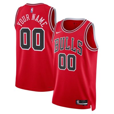 Chicago Bulls Swingman Custom Jersey Red - Icon Edition
