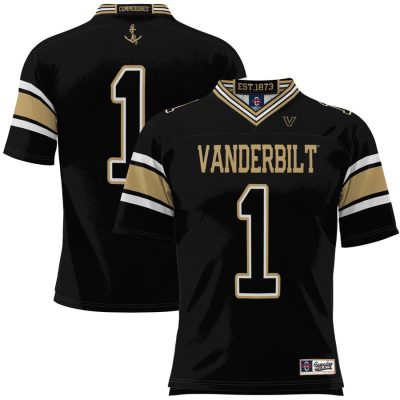 #1 Vanderbilt Commodores GameDay Greats Football Jersey - Black