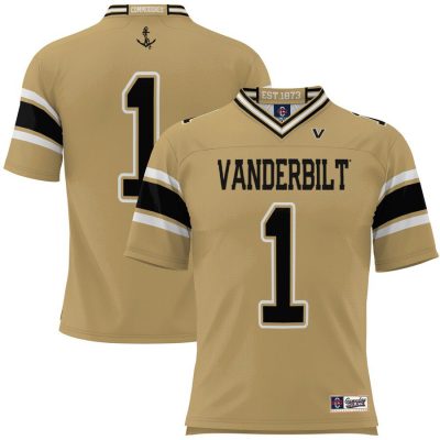 #1 Vanderbilt Commodores GameDay Greats Football Jersey - Gold