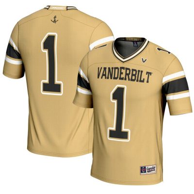 #1 Vanderbilt Commodores GameDay Greats Youth Football Jersey - Gold