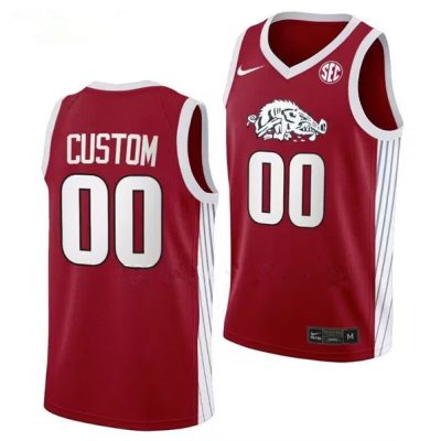 Arkansas Razorbacks ACTIVE PLAYER Custom Red 2023 Stitched Jersey