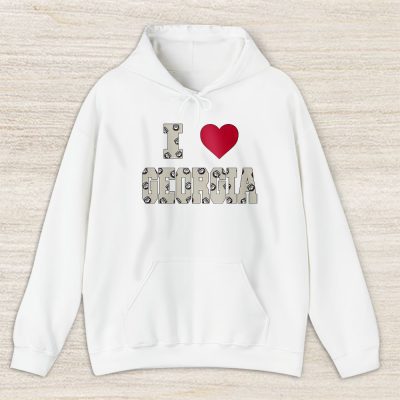 Georgia Team College Football Bulldogs Football I Love Bulldogs Unisex Hoodie TAH23359