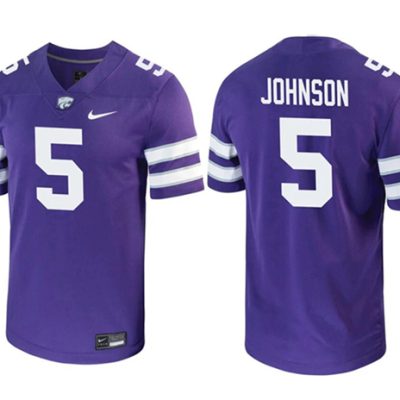 Kansas State Wildcats #5 Avery Johnson Purple Limited Stitched Jersey