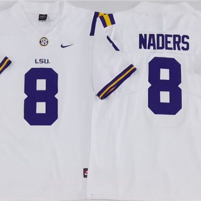 LSU Tigers #8 Malik Nabers White Stitched Jersey