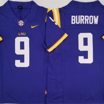 LSU Tigers #9 Joe Burreaux Purple 2024 F.U.S.E. Stitched Jersey