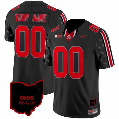 Ohio State Buckeyes Active Player Custom Black 2024 F.U.S.E. With Home Patch Limited Stitched Jersey