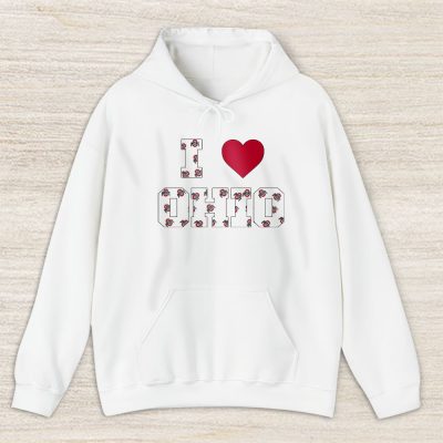 Ohio State Team College Football Buckeyes Football I Love Buckeyes Unisex Hoodie TAH23389