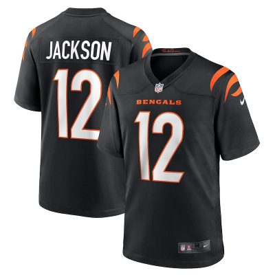 Shedrick Jackson Cincinnati Bengals Team Game Jersey - Black
