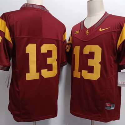 USC Trojans #13 Caleb Williams 2024 F.U.S.E. No Name Red Stitched Jersey