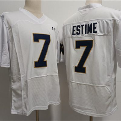 USC Trojans #7 Audric Estime White With Name Stitched Jersey