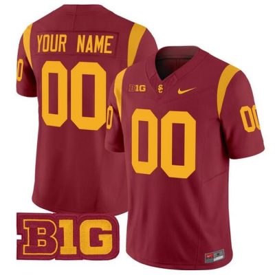 USC Trojans ACTIVE PLAYER Custom Red 2024 F.U.S.E. Vapor Limited Stitched Jersey