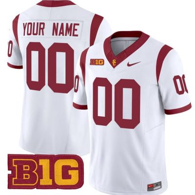 USC Trojans ACTIVE PLAYER Custom White 2024 F.U.S.E. Vapor Limited Stitched Jersey