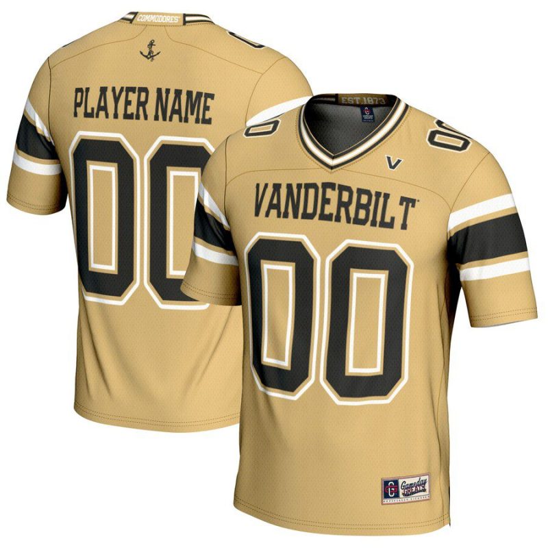 Vanderbilt Commodores GameDay Greats Youth NIL Pick-A-Player Football Jersey - Gold