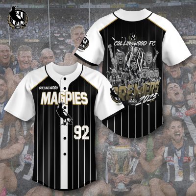 2023 AFL Premiers Collingwood FC Baseball Jersey BJG1575